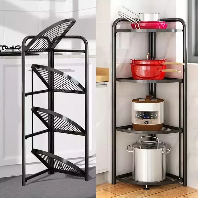 4 Tier Steel Triangular Corner Stand