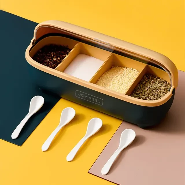 Spice Container With Visible Dust proof Cover