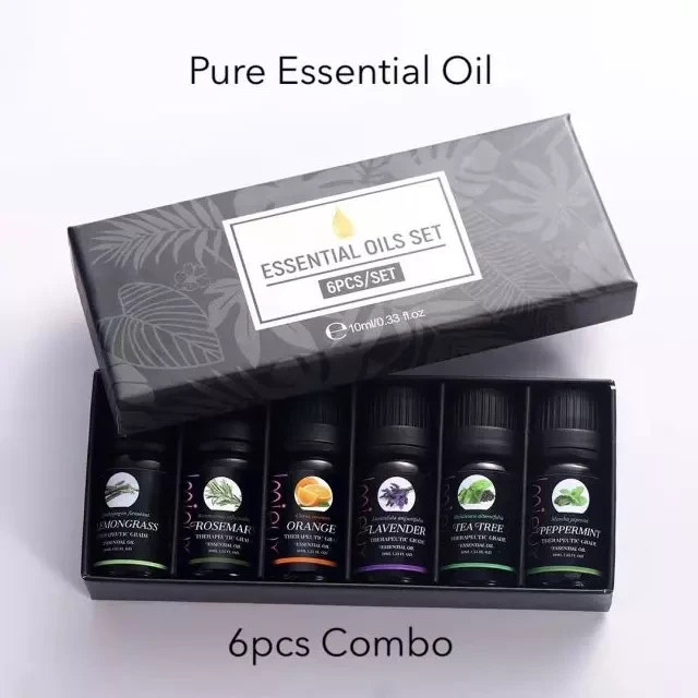 Pure Essential Oil For Humidifier Fragrance Aroma Diffuser (6pcs Package)