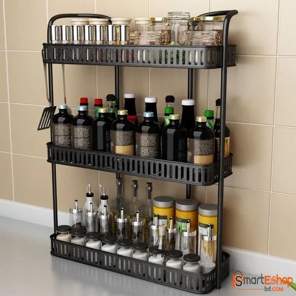 3 Tier Kitchen Spice Rack Wall Mounted