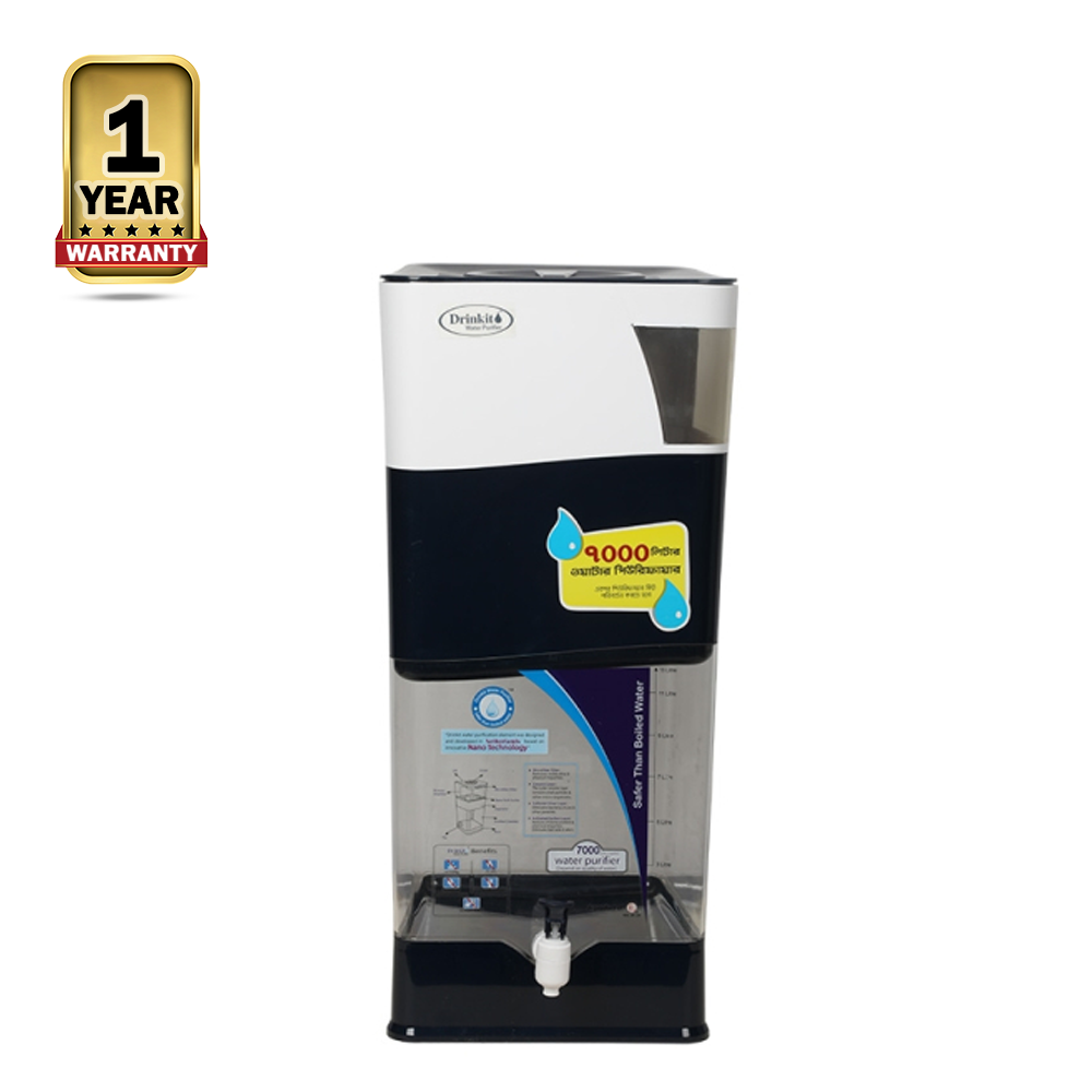 Drinkit Blue Water Purifier - 24 Liter - Black