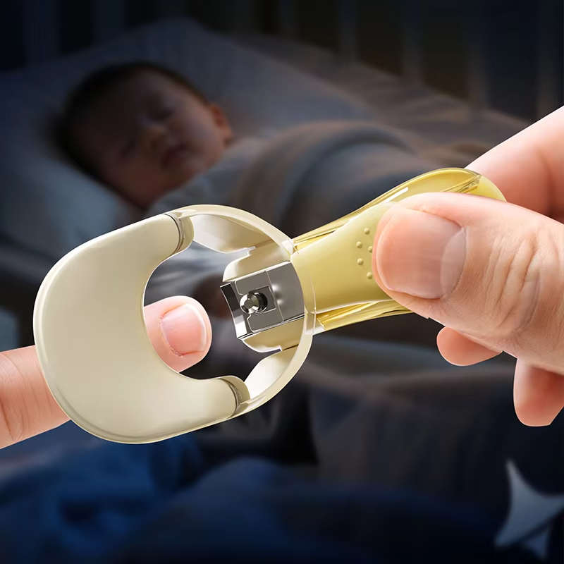 Baby Nail Trimmer, Kids Nail Clipper, Toe Nail Clipper Set With Magnifying Glass and Led Light, Manicure Led Magnifier Baby Nail Clipper
