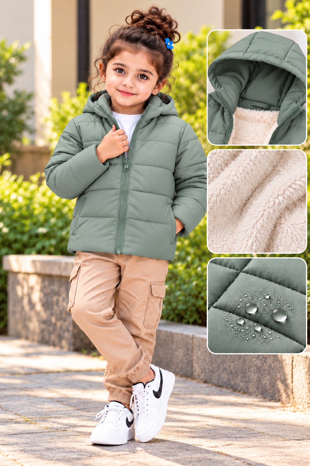 Premium Kids Sherpa Padding Jacket