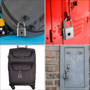 Mini Keyless Smart Security Lock Fingerprint Padlock For Cabinet Box Waterproof Fingerprint Padlock