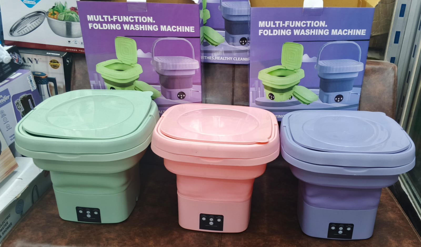 ✨ Multi-Function Folding Washing Machine – ছোট্ট ওয়াশিং মেশিন, বড় সুবিধা! ✨🧺
