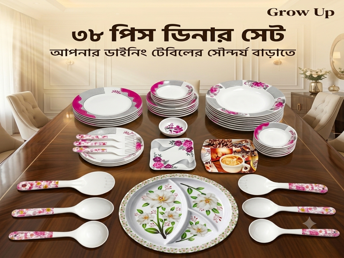 Nova 38 Pcs Premium Melamine Dinner Set