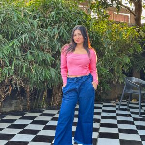 Stylish Women’s Soft Denim Palazzo Pant
